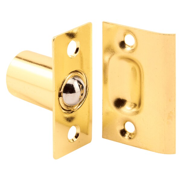 Prime-Line 27/32 in. Brass-Plated Housing and Plates, Steel Ball Catch and Inner U 9132 - main